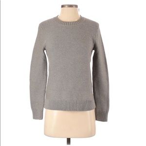 J Crew NWT Factory Grey Scoop Neck Pullover Sweate